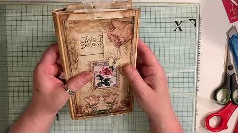 File folder folio envelope flip journal walk through