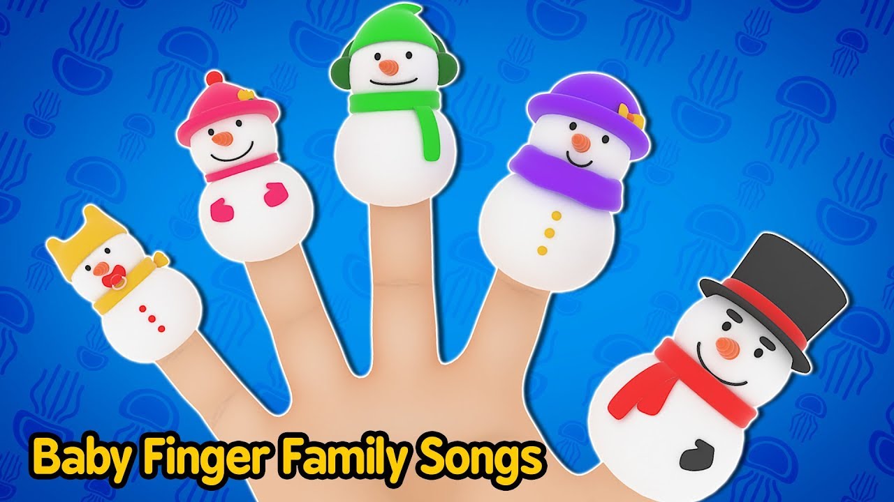 The Finger Family Song Snowman Family Nursery Rhymes Christmas Finger ...