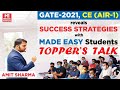 Preparation Strategy | GATE 2021 Topper | Amit Sharma | AIR-1 | Civil Engineering| MADE EASY Student