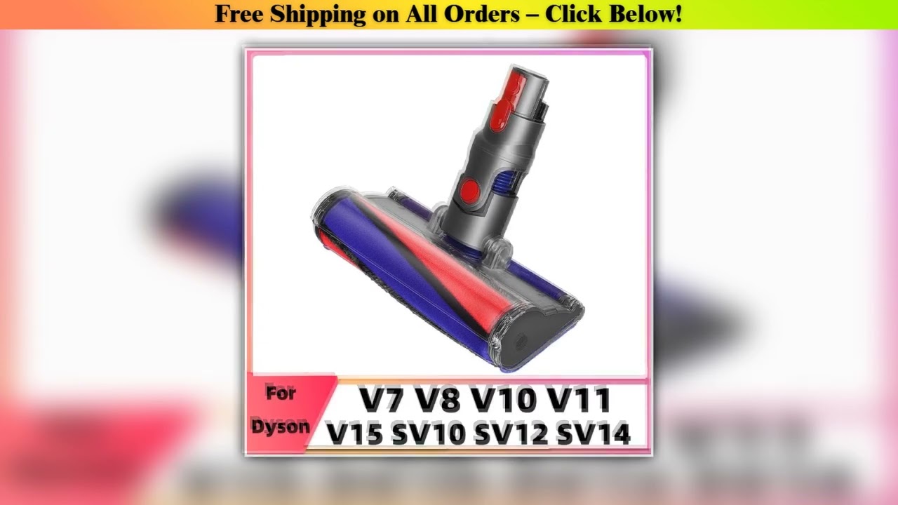 Replacement Soft Roller Cleaner Head for Dyson V7 V8 V10 V11 V15 SV10 SV12 SV14 Hardwood Floor