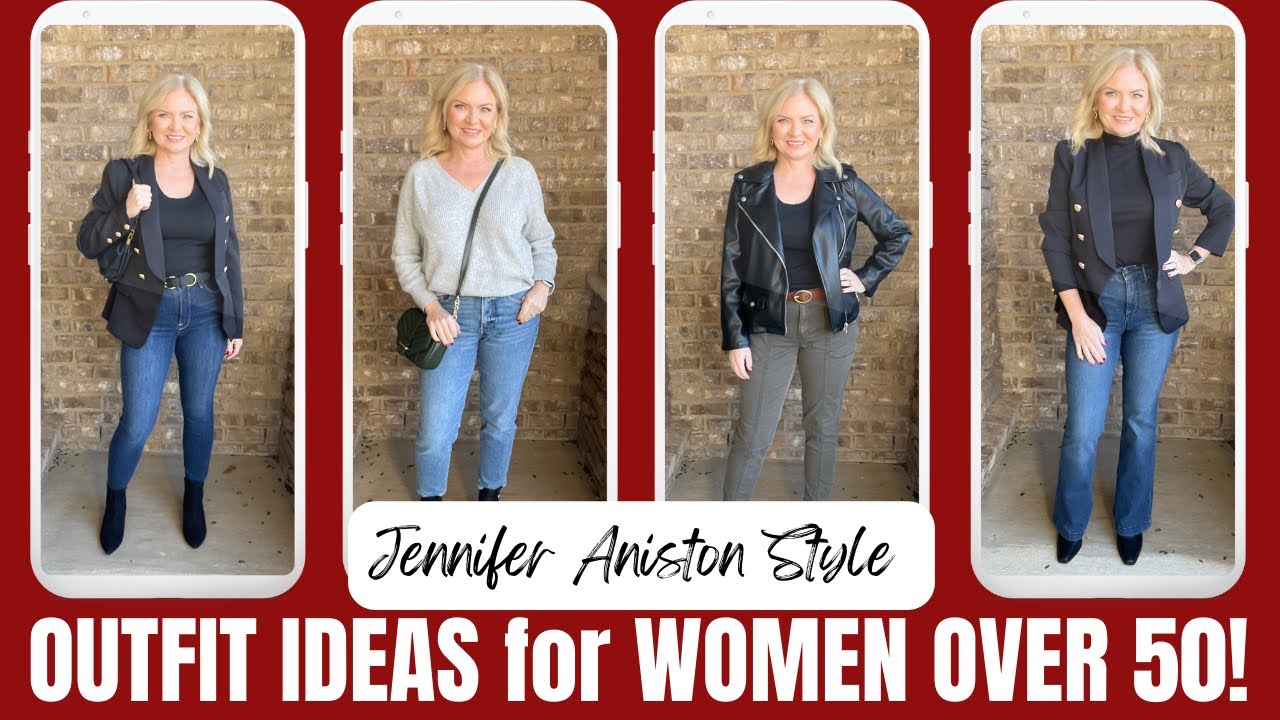 2023 OUTFIT IDEAS WOMEN OVER 50 / Jennifer Aniston Inspired Looks!  #fashionover50 #over50 #over40 