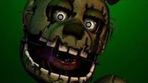[Fnaf/Prisma3D] SpringTrap Remake test (no audio sorry😕)