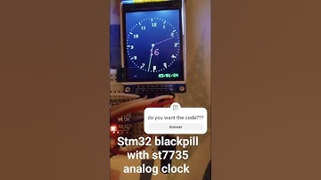 stm32 blackpill with st7735 display.Internal etc