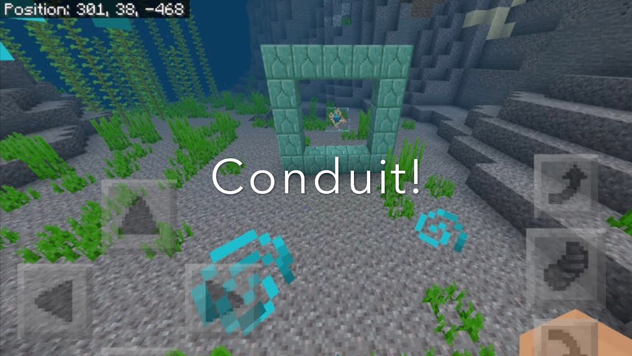 How to activate the conduit in Minecraft - YouTube