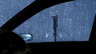 Heavy Rain Sounds to Stop Overthinking - In Car Ambience for Sleep, Anxiety Relief, Calm