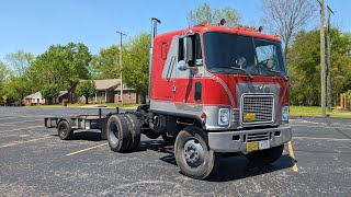 Detroit Diesel 8v71 318 POV Driving Shifting 1973 GMC Astro Cabover Semi 10Speed Towing Tiny Trailer