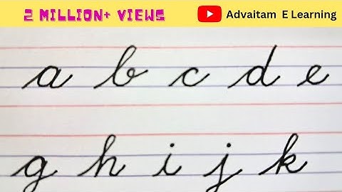 Cursive writing for Beginners a to z, CBSE ICSE IGCSE IB, Small letters कैसे लिखना सिखाएं
