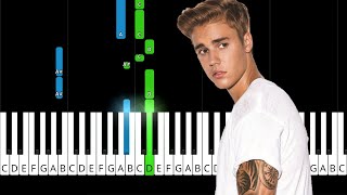 Justin Bieber - Life Is Worth Living - EASY Piano Tutorial