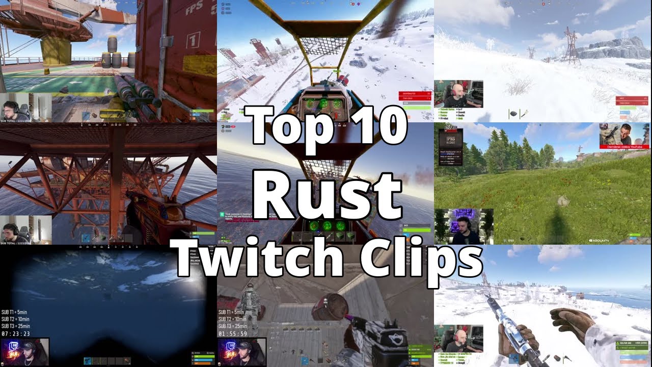 Top 10 Most Watched Rust Twitch Clips of The Week - vcr rust - YouTube