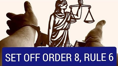 Set Off Order 8 Rule 6 | Code of Civil Procedure | CPC | #SmartStudy