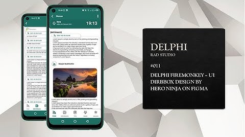 011 - Delphi Firemonkey - Beautiful UI Android RAD Studio. Design UI By Hero Ninja - Figma (FMX)