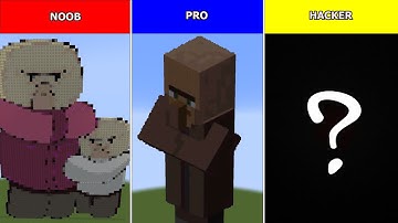 NOOB vs PRO vs HACKER | Minecraft Pixel art ✨Villager