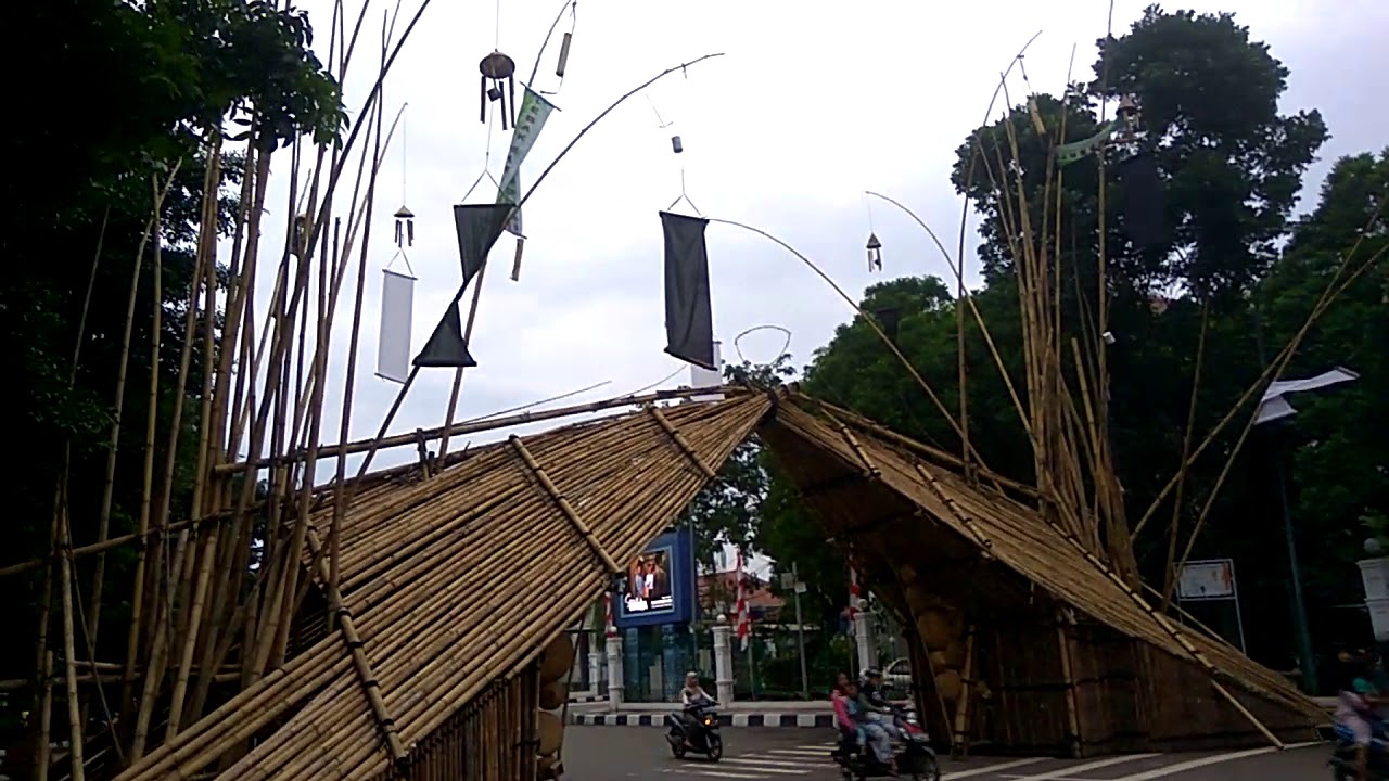  Gapura bambu  kren alun2 rangkas bitung lebak banten YouTube