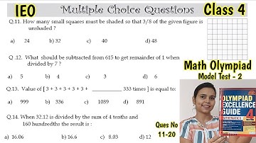 Olympiad Exam for Class 4 Maths 2023 | Maths Olympiad Mock Test for Class 4 | IMO Class 4