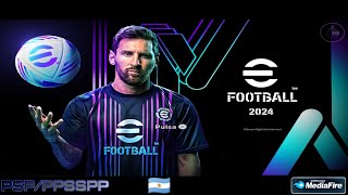 ⬇️ eFootball 2024 para PSP/PPSSPP | Cámara sin bugs (Link Mediafire)