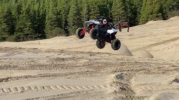 Jumping the RS1 at Sandlake
