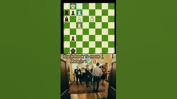 Mate in 1 ‼️✨🌝✅ Black to Move Rook #chess #Chesspuzzle #Chesstrick#Chesstournament #Gothamchessviral