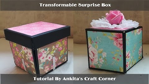 Explosive Surprise Box | DIY | Unexpected Gift | Explosion box | transformable box