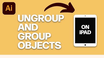 How To Ungroup Objects In Adobe Illustrator On iPad - Illustrator Tutorial