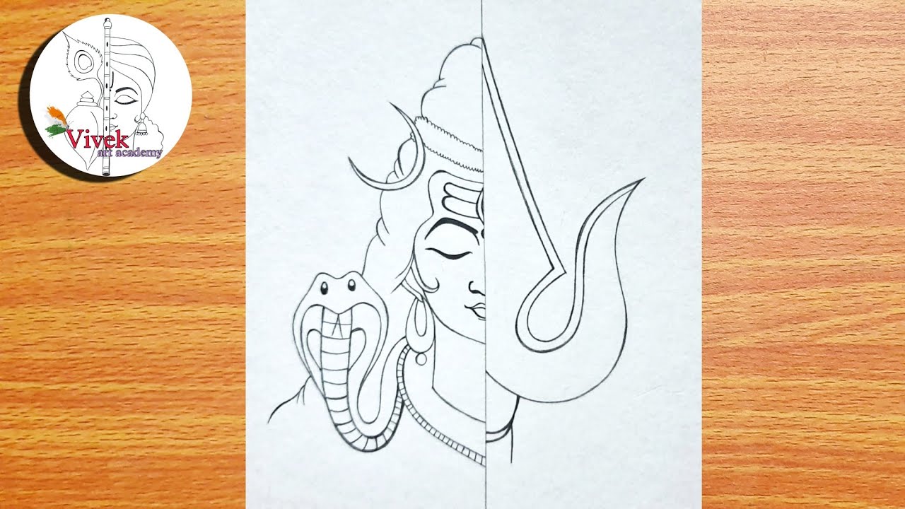 How To Draw Lord Shiva Step By Step  Bholenath Drawing  Pen art work  Boho art drawings Book art drawings