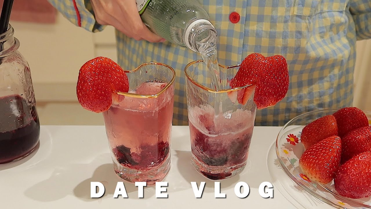 eng)결혼전 마지막 브이로그🍓수제 딸기바질에이드, 버터치킨카레, 수플레 재도전, 알밥 해먹는 집콕데이트