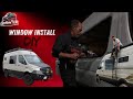 How to Cut Out &amp; Install a Window in a Sprinter Van | Complete DIY Guide