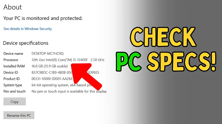 How to Check Your PC/Laptop Specs on Windows (RAM, CPU & GPU)