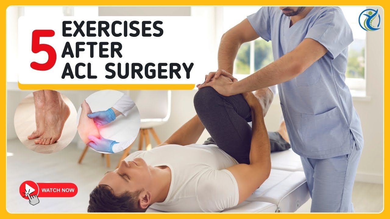 5 Exercises after ACL surgery | Dr. Gourab Maji | Best Neuro ...