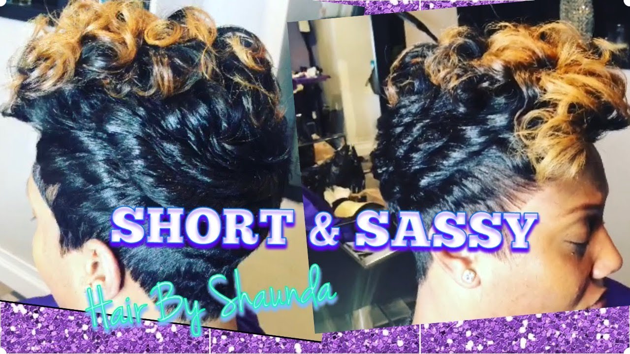 How To Curl Short Hair Salon Cass Hair By Shaunda The Cut Life Las Vegas Hair Stylist Youtube