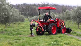 AGMAX Post Hole Digger In Action