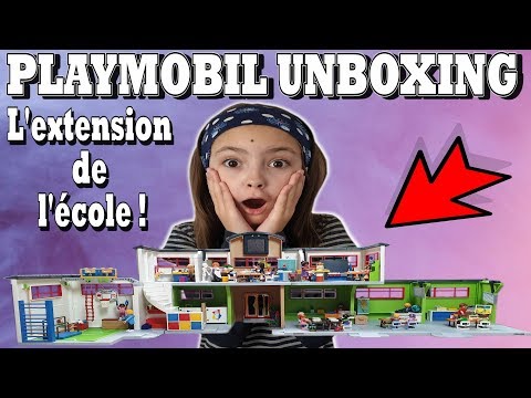 PLAYMOBIL UNBOXING : L'extension de l'école aménagée (9809, 9810, 9811, 9812, 9813)