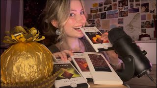 ASMR | eating chocolate (soft/crunchy eating sounds with whispers) screenshot 4
