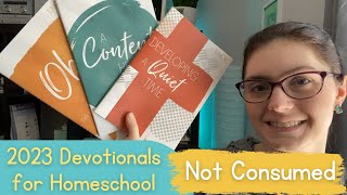 2023 NEW Homeschool Bible Study Books | Not Consumed Devotional Series