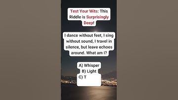 Test Your Wits: This Riddle is Surprisingly Deep!