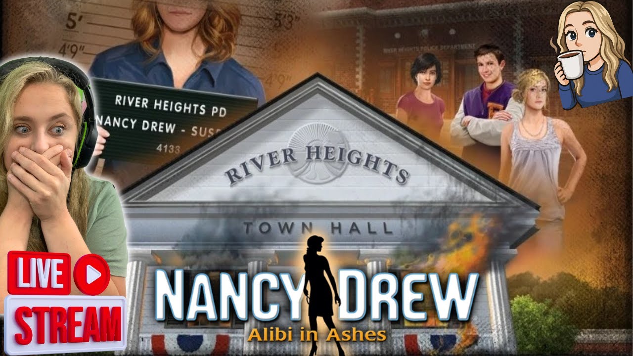 Nancy A Suspect!? // Nancy Drew: Alibi in Ashes // Cozy Mystery Stream!
