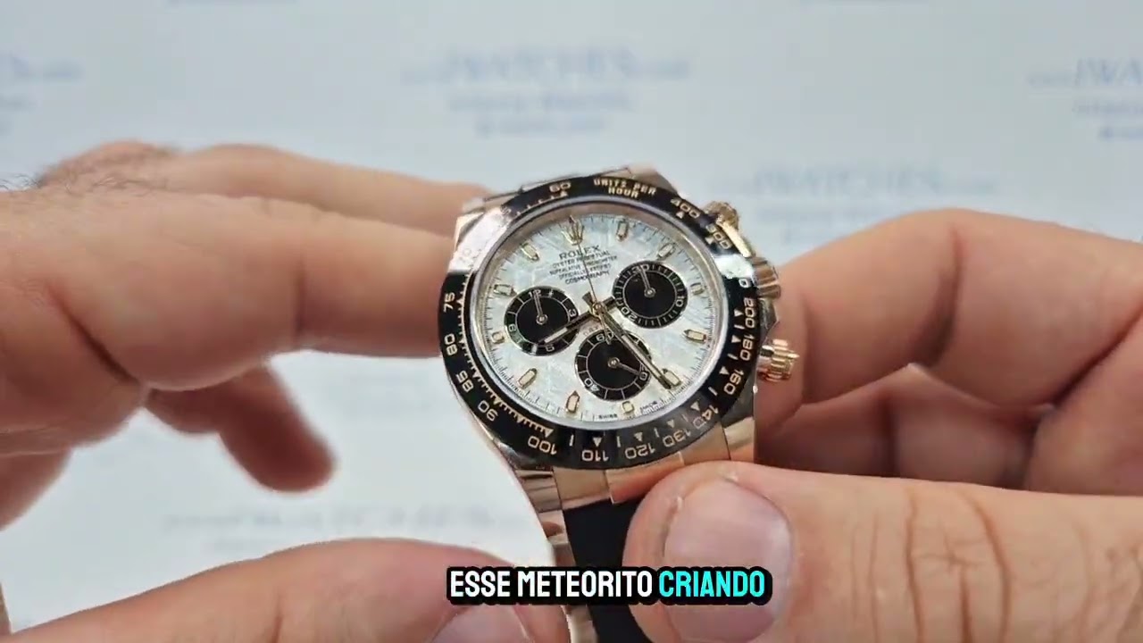 Rolex Daytona Ouro Rosé Meteorite Dial 40mm