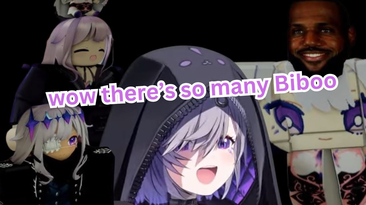 Бибу встречается с уникальным персонажем в Roblox (Hololive)