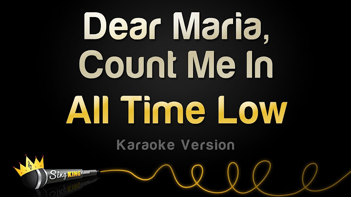 Dear Maria, Count Me In Karaoke version - Karaoke performance video thumbnail