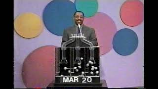 MI Lottery Mid Day Drawing - March 20, 2000