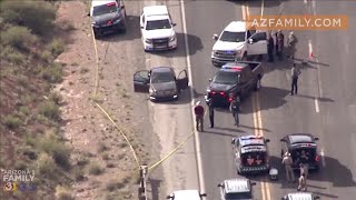 Raw scene video: Mississippi homicide suspect killed in eastern Arizona