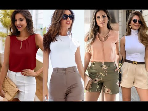 Oso Para un día de viaje Analgésico 💋OUTFITS ELEGANTES CON SHORTS MUJER MODA 2021/CÓMO USAR SHORTS SIN VERTE  VULGAR - YouTube