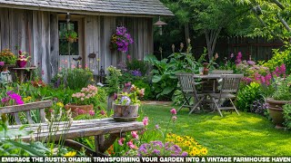 Garden Makeover Magic: Unveiling Farmhouse Charm in Your Outdoor Space