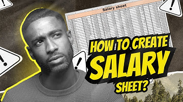 Excel tutorial for beginners | How to create salary sheet in Excel?