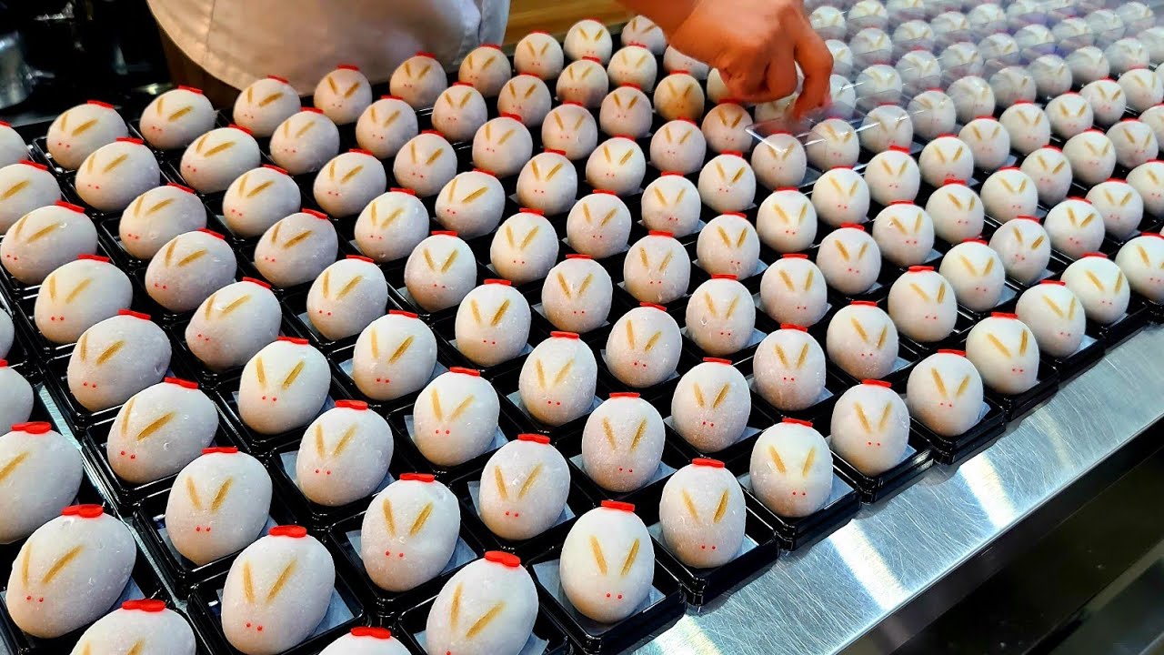 Мастер изготовления конфет в форме кролика - корейская уличная еда