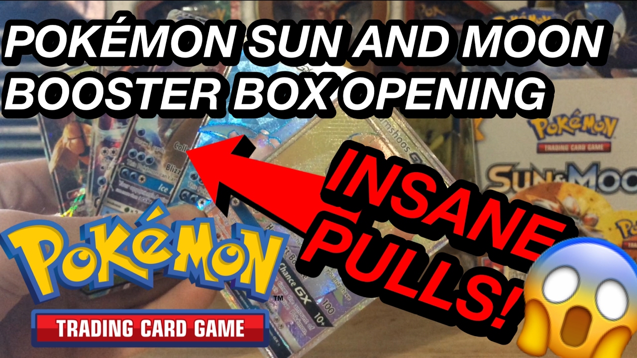 GX PULLS!!! | OPENING A POKEMON SUN AND MOON BOOSTER BOX! | SUN AND ...