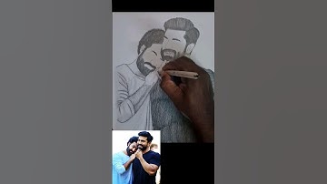 RRR movie | JR.NTR &Ram charan drawing tutorial step by step #shorts #rrr #trending