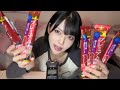 【ASMR】プレミアムう○い棒食べる😋💓【eating sound/音フェチ/咀嚼音/binaural recording】