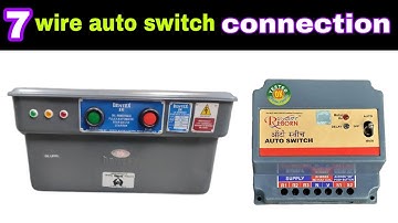 7 wire auto switch connection/7 wire auto switch connection oil starter/auto switch connection