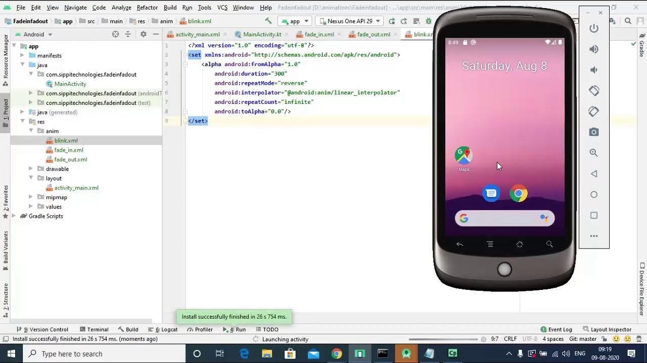 Translate Animation in Android Kotlin - YouTube