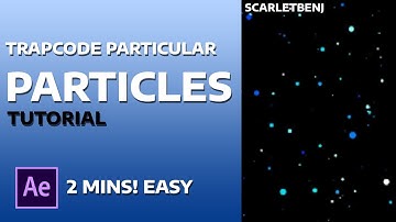 PARTICLES TUTORIAL UNDER 2 MINUTES 😲 (after effects) || scarletbenj